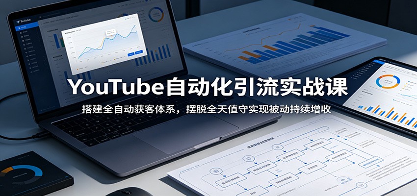 YouTube自动化引流实战课：搭建全自动获客体系，摆脱全天值守实现被动持续增收-资源社
