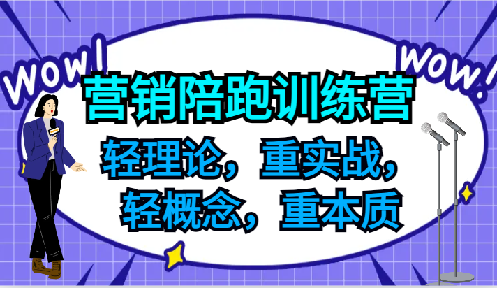 营销陪跑训练营，轻理论，重实战，轻概念，重本质，适合中小企业和初创企业的老板-资源社