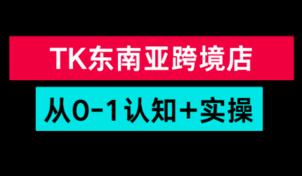 TikTok东南亚跨境从0-1认知实操课-资源社