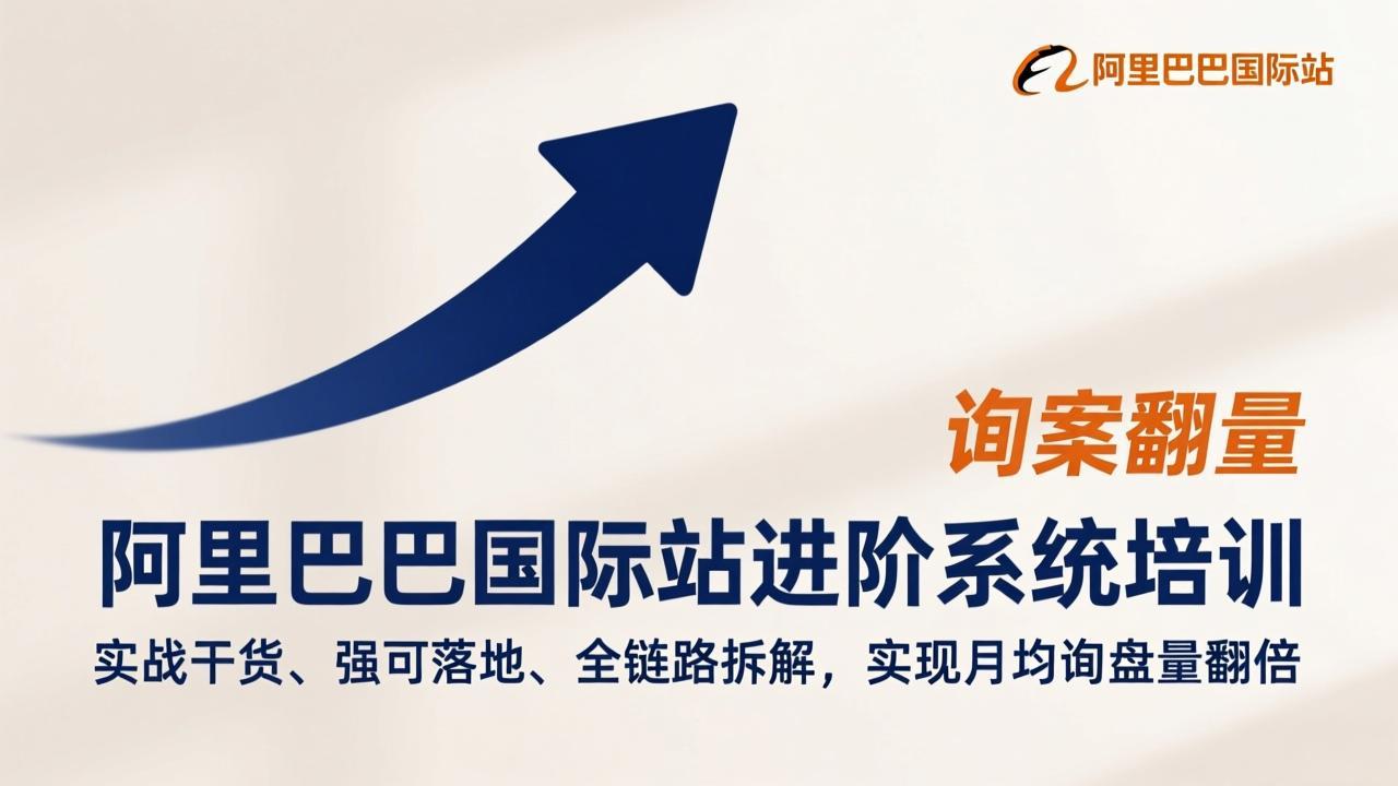 阿里巴巴国际站进阶系统培训，实战干货、强可落地、全链路拆解，实现月均询盘量翻倍-资源社