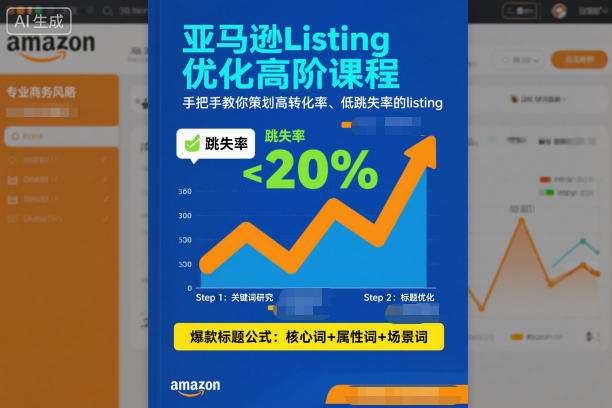 亚马逊Listing优化高阶课程，手把手教你策划高转化率、低跳失率的listing-资源社