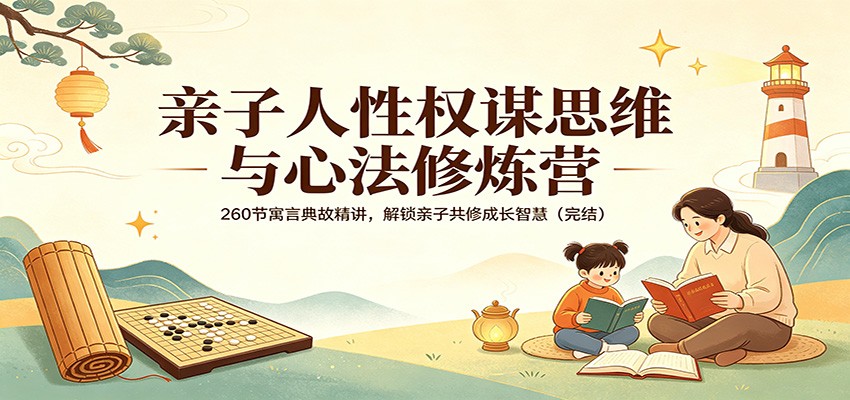 亲子人性权谋思维与心法修炼营：260节寓言典故精讲，解锁亲子共修成长智慧(完结)-资源社