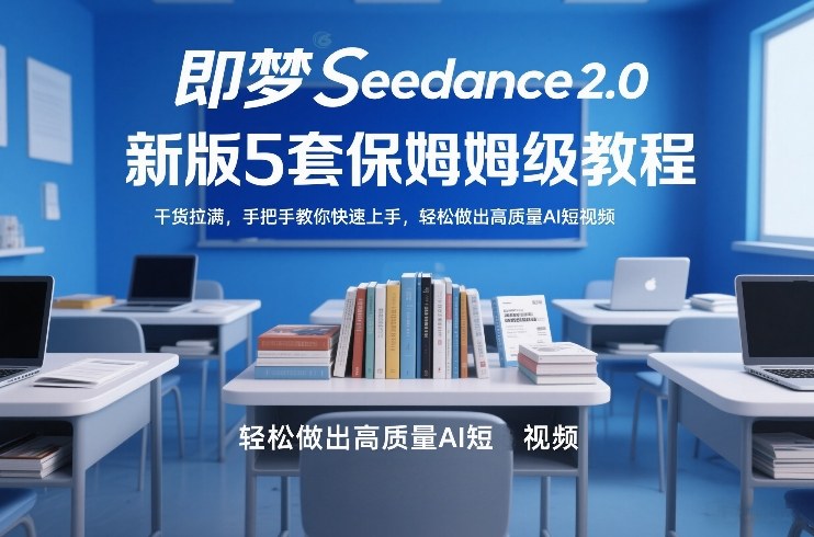 即梦Seedance2.0新版5套保姆级教程，干货拉满，手把手教你快速上手，轻松做出高质量AI短视频-资源社