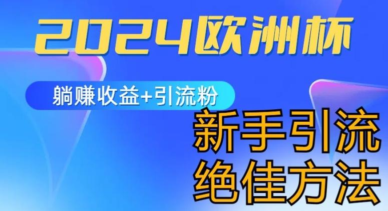 2024欧洲杯风口的玩法及实现收益躺赚+引流粉丝的方法，新手小白绝佳项目【揭秘】-资源社