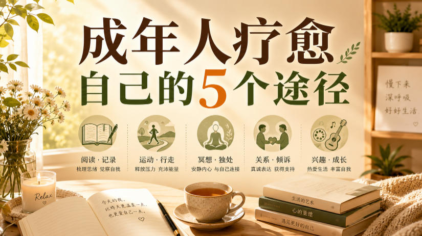 付费文章：成年人疗愈自己的5个途径-资源社
