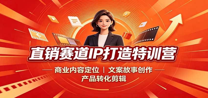 直销赛道IP打造特训营:商业内容定位,文案故事创作,产品转化剪辑-资源社