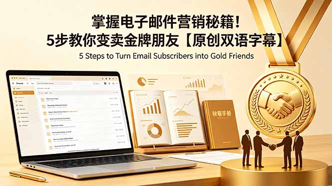 掌握电子邮件营销秘籍!5步教你变卖金牌朋友【原创双语字幕】-资源社