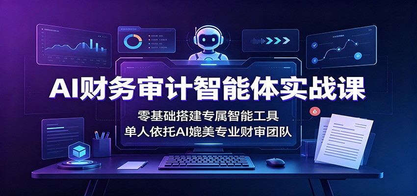 AI财务审计智能体实战课：零基础搭建专属智能工具，单人依托AI媲美专业财审团队-资源社