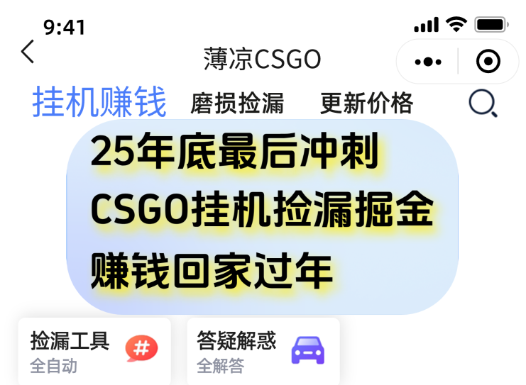 用CSGO游戏挂机捡漏掘金赚钱掘金,一部手机轻松日入500+-资源社