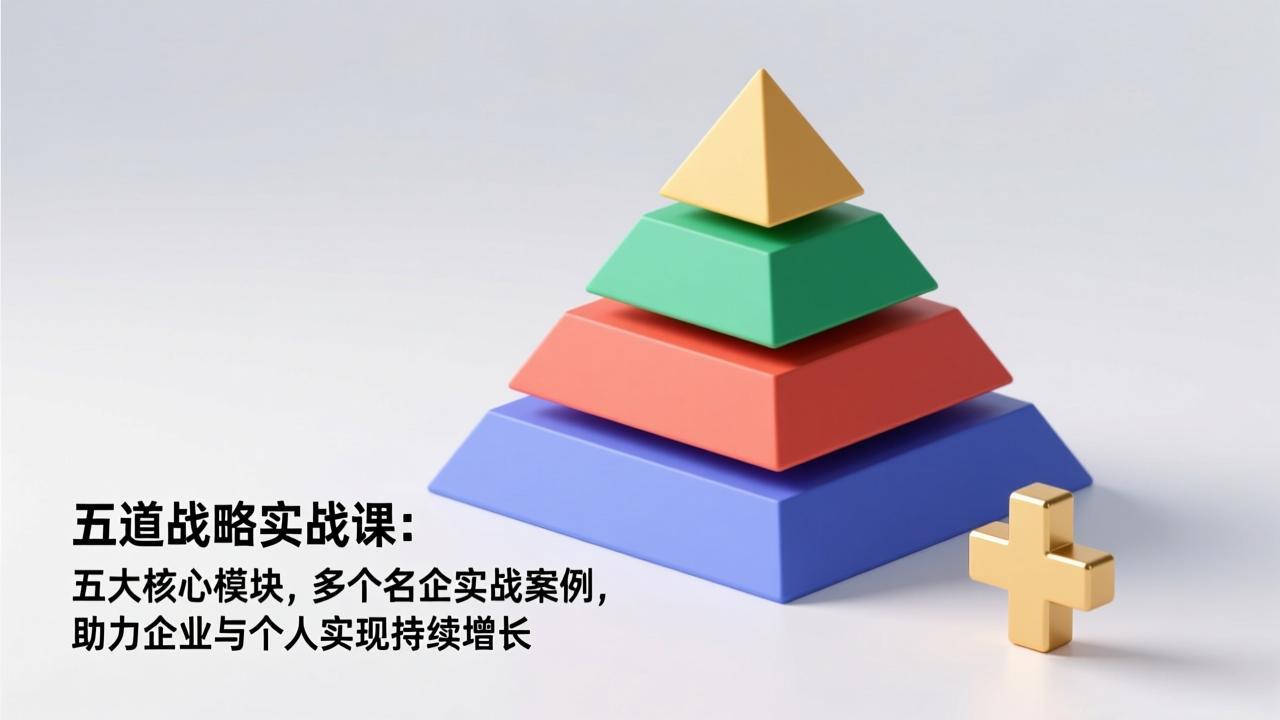 五道战略实战课：五大核心模块，多个名企实战案例，助力企业与个人实现持续增长-资源社
