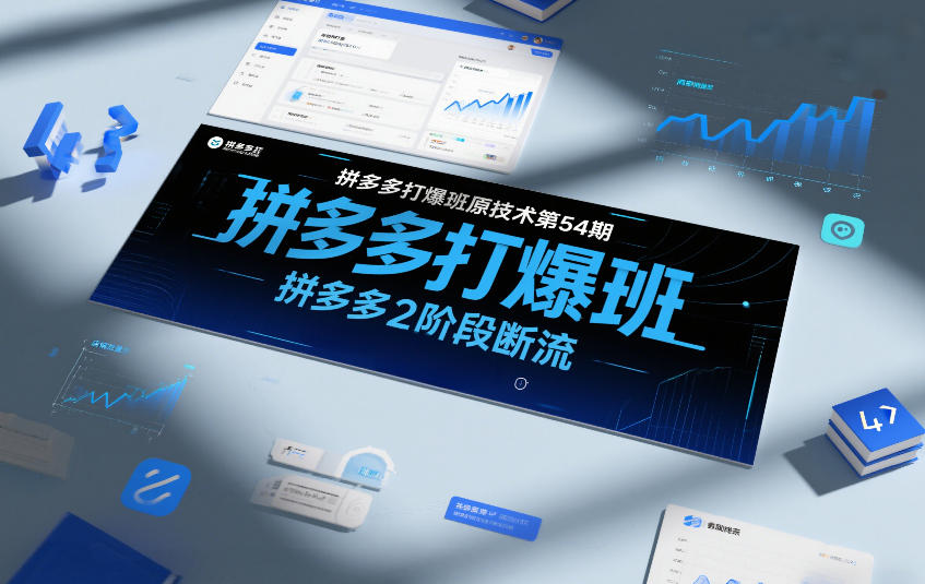 拼多多打爆班原创技术第54期，拼多多2阶段断流-资源社