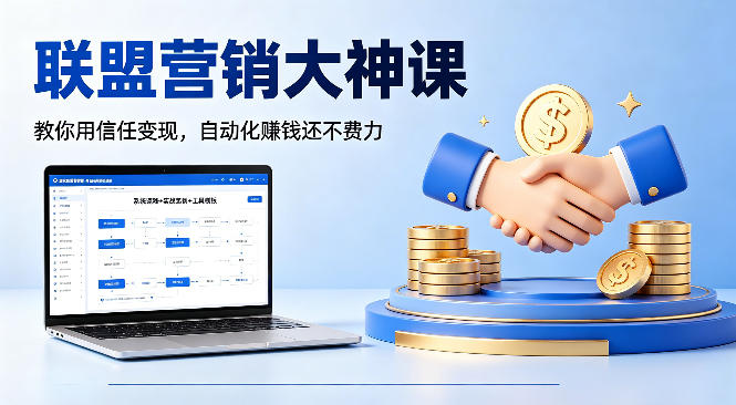 联盟营销大神课，教你用信任变现，自动化賺钱还不费力【原创双语字幕】-资源社