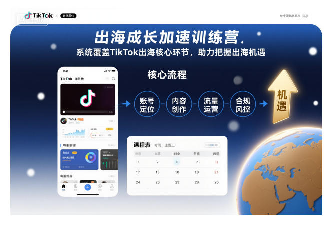 出海成长加速训练营，系统覆盖TikTok出海核心环节，助力把握出海机遇(更新)-资源社