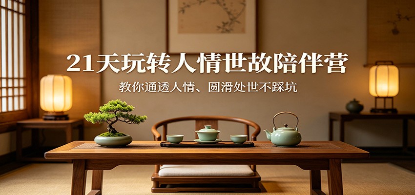 21天玩转人情世故陪伴营：教你通透人情、圆滑处世不踩坑-资源社