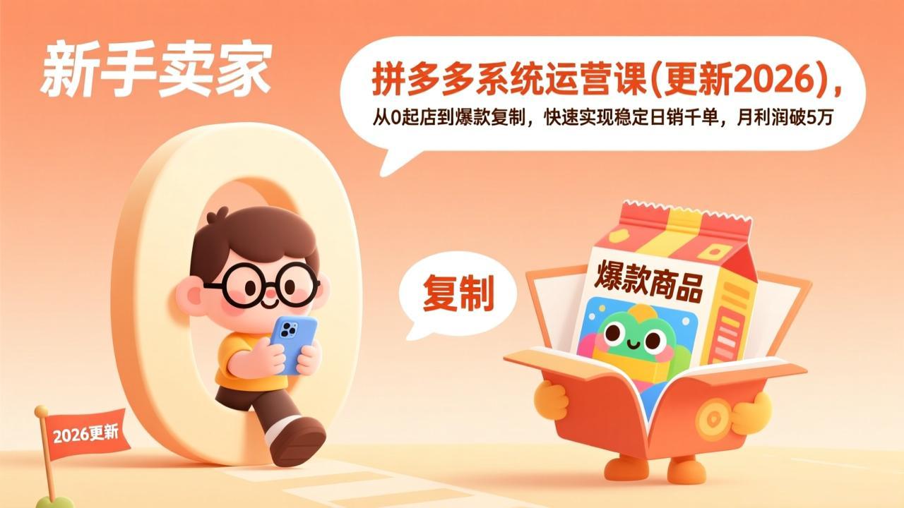 拼多多系统运营课(更新2026-资源社