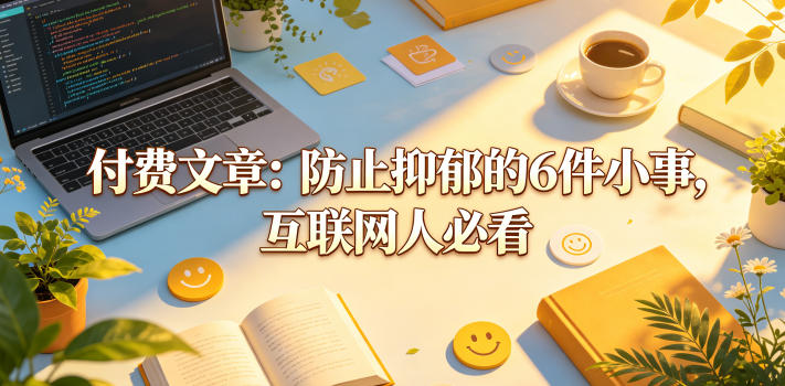 付费文章：防止抑郁的6件小事，互联网人必看！-资源社
