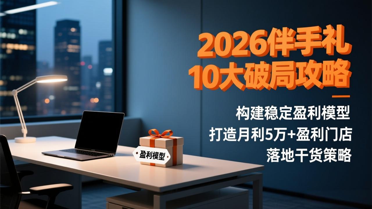 2026伴手礼10大破局攻略：构建稳定盈利模型，打造月利5万+盈利门店，落地干货策略-资源社