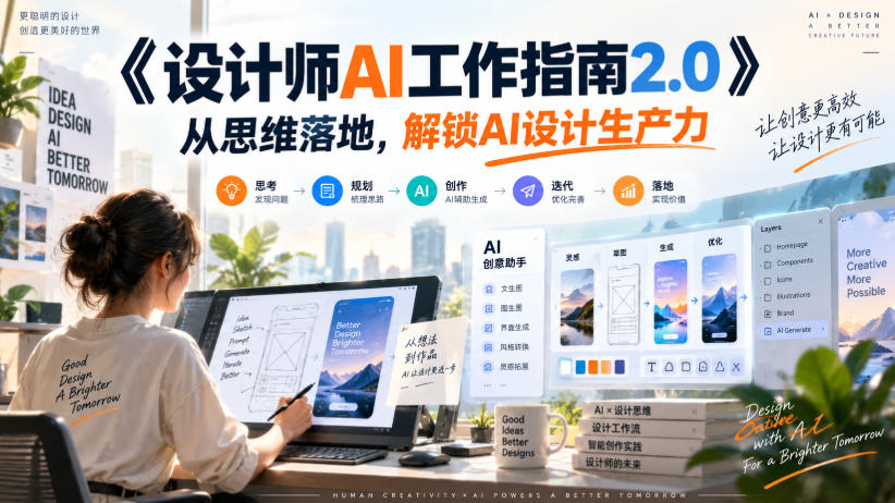 《设计师AI工作指南2.0》从思维落地-无水印,解锁AI设计生产力-资源社