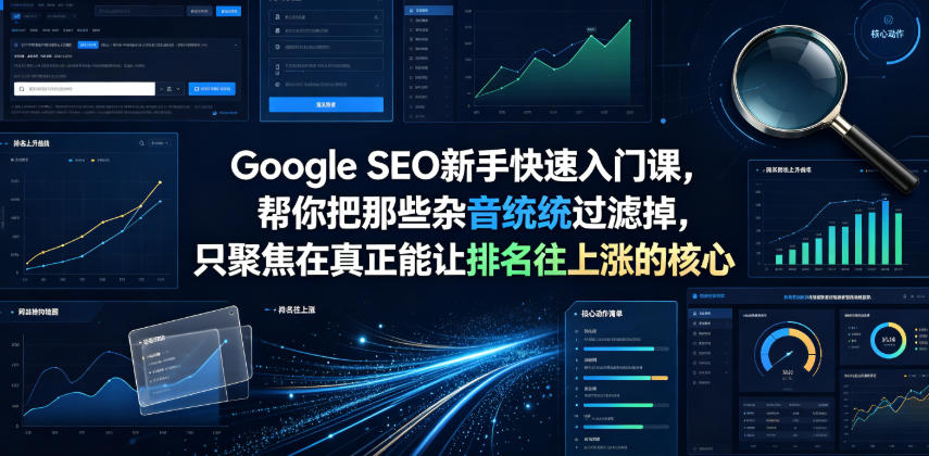 Google SEO新手快速入门课,帮你把那些杂音统统过滤掉,只聚焦在真正能让排名往上涨的核心动作【原创双语字幕】-资源社