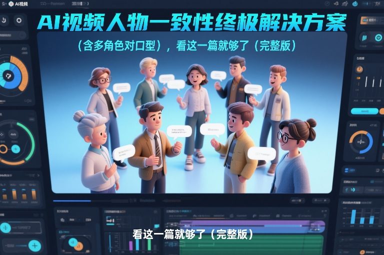 AI视频人物一致性终极解决方案(含多角色对口型)，看这一篇就够了(完整版)-资源社