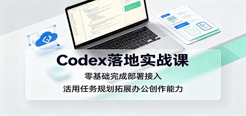 Codex落地实战课：零基础完成部署接入，活用任务规划拓展办公创作能力-资源社
