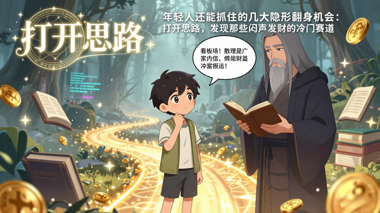 付费文1+2：年轻人还能抓住的几大隐形翻身机会：打开思路，发现那些闷声发财的冷门赛道-资源社