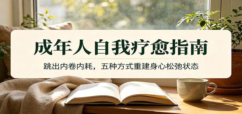 成年人自我疗愈指南：跳出内卷内耗，五种方式重建身心松弛状态-资源社
