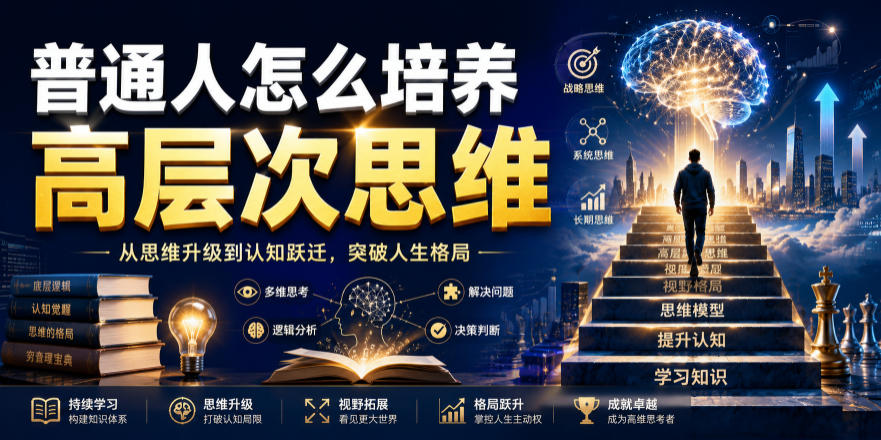 公众号付费文章：普通人怎么培养高层次思维-资源社