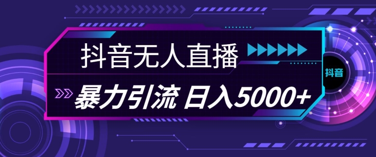 抖音快手视频号全平台通用无人直播引流法，利用图片模板和语音话术，暴力日引流100+创业粉【揭秘】-资源社