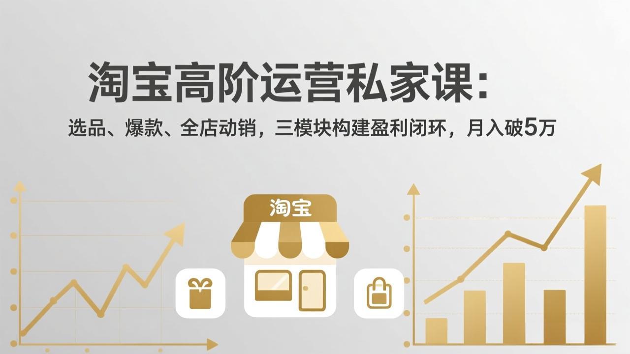 淘宝高阶运营私家课(更新26年4月-资源社