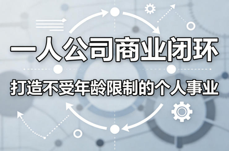 一人公司商业闭环，打造一份不受年龄限制的个人事业-资源社