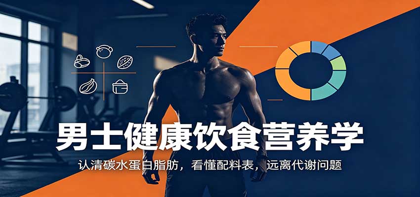 男士健康饮食营养学：认清碳水蛋白脂肪，看懂配料表，远离代谢问题-资源社