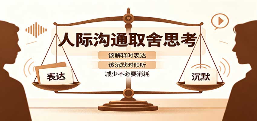 人际沟通取舍思考：分清解释与沉默边界，拿捏职场生活沟通分寸减少情绪内耗-资源社
