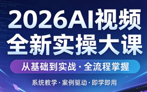 2026AI视频全新实操大课-资源社