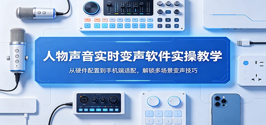 人物声音实时变声软件实操教学：从硬件配置到手机端适配，解锁多场景变声技巧-资源社
