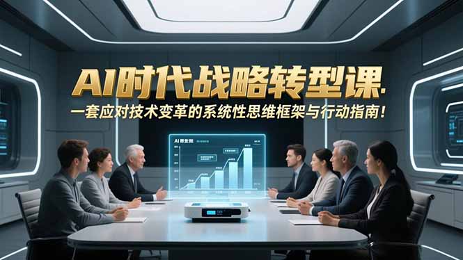 AI时代战略转型课：一套应对技术变革的系统性思维框架与行动指南！-资源社