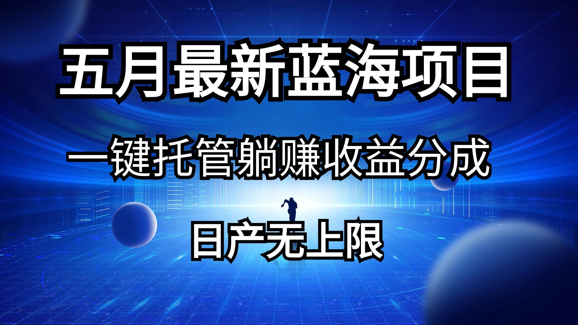 五月刚出最新蓝海项目一键托管 躺赚收益分成 日产无上限-资源社