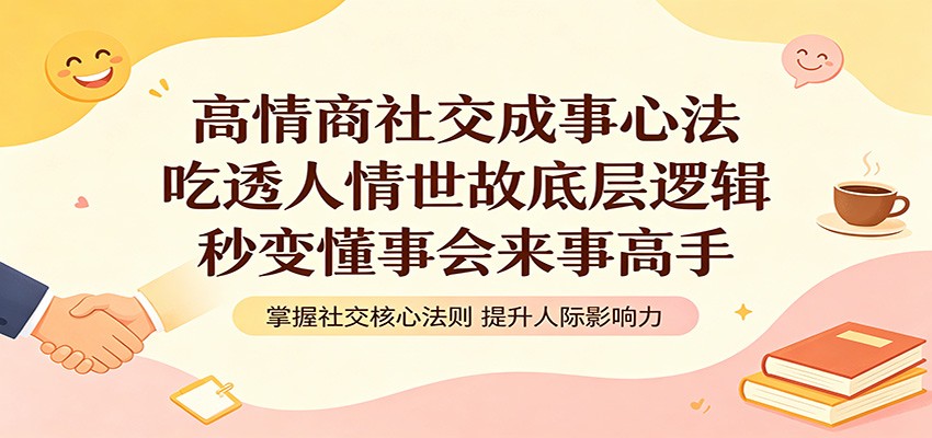 高情商社交成事心法：吃透人情世故底层逻辑，秒变懂事会来事高手-资源社