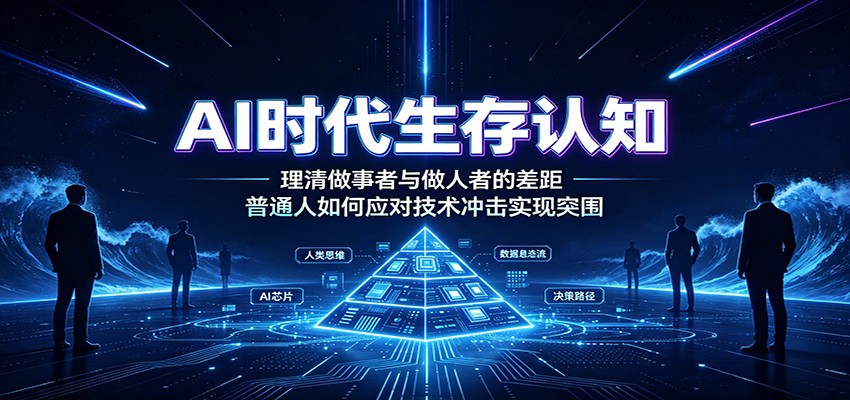 AI时代生存认知：理清做事者与做人者的差距，普通人如何应对技术冲击实现突围-资源社