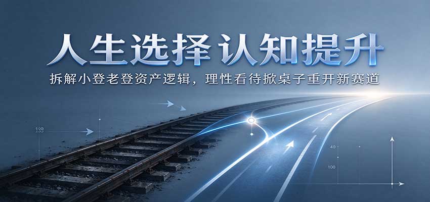 人生选择认知提升：拆解小登老登资产逻辑，理性看待掀桌子重开新赛道-资源社
