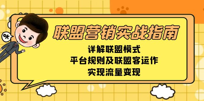 联盟营销实战指南，详解联盟模式、平台规则及联盟客运作，实现流量变现-资源社