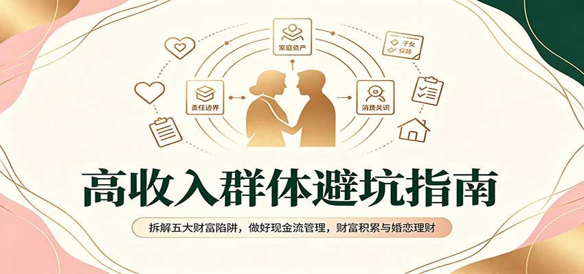 高收入群体避坑指南：拆解五大财富陷阱，做好现金流管理，财富积累与婚恋理财-资源社