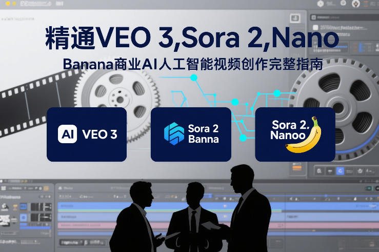 精通VEO 3，Sora 2，Nano Banana商业AI人工智能视频创作完整指南-资源社