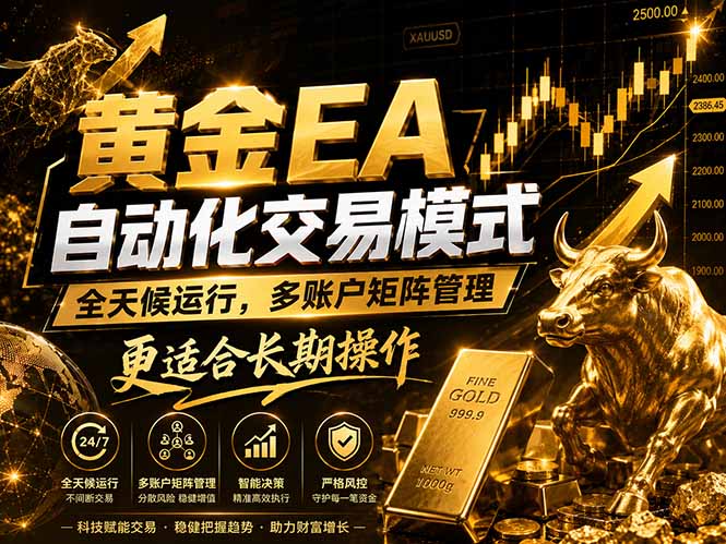 黄金EA量化:多窗口矩阵稳定运行,系统自动执行,收益空间持续放大-资源社