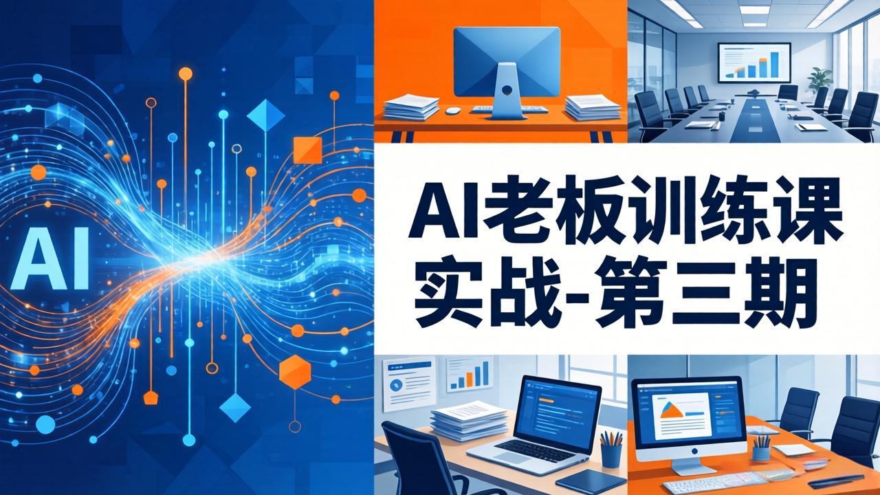 AI老板训练课实战-第三期：AI+内容应用落地教学，从0到1打通AI变现完整路径-资源社