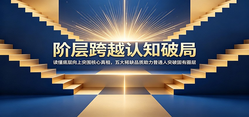阶层跨越认知破局：读懂底层向上突围核心真相，五大稀缺品质助力普通人突破固有圈层-资源社