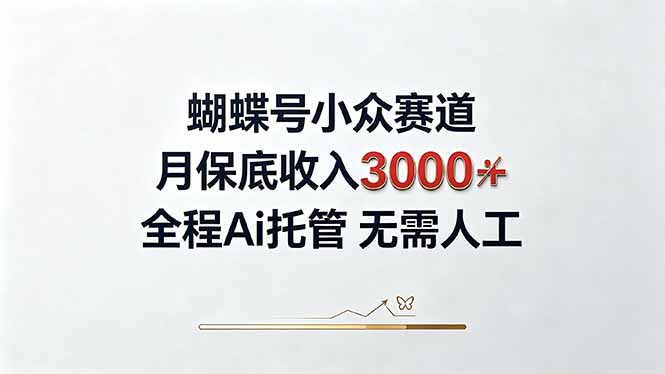 视频号小众领域，月收入3000+， 全程Ai托管操作  新人2天学会！-资源社