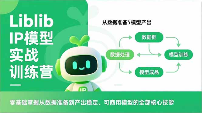 Liblib IP模型实战训练营，零基础掌握从数据准备到产出稳定、可商用模型的全部核心技能-资源社