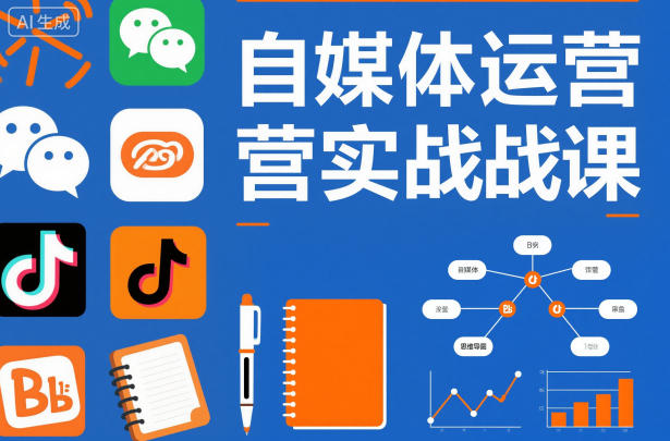 自媒体运营实战课，掌握一套系统的自媒体运营底层方法论，成为优秀的内容创作者-资源社