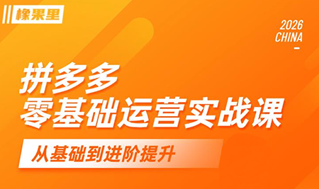 仙道电商·拼多多零基础运营实战课-资源社
